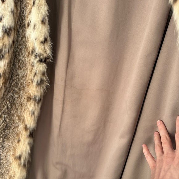 Vintage Genuine Spotted Fur Pierre Cardin Long Coat - Picture 11 of 13